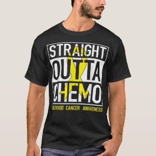 Camiseta Cáncer infantil de la cinta de oro de Chemo