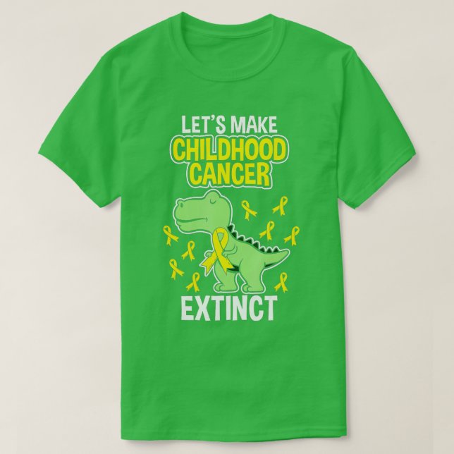 Camiseta Cáncer infantil Extinct Dinosaur Dino Pediatricia (Diseño del anverso)