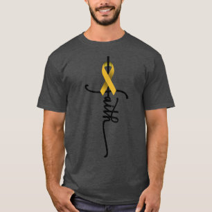 Camiseta Cáncer infantil Fe Concienciación sobre el cáncer 