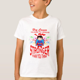Camiseta cáncer infantil más fuerte que T-Shirt cancerígeno