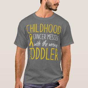 Camiseta Cáncer infantil mezclado con la guerra de los niño