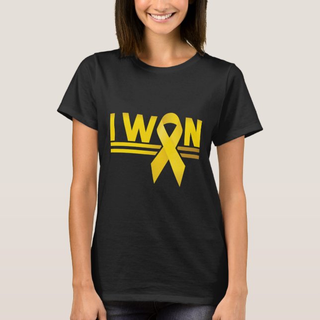 Camiseta Cáncer infantil que gané cinta (Anverso)