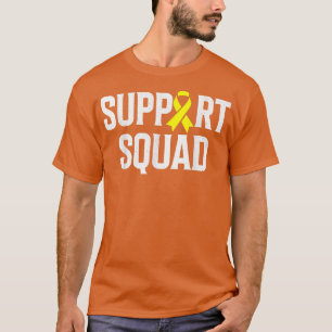 Camiseta Cáncer infantil Squad Gold Ribbon Childho
