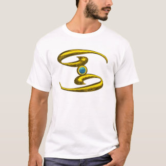 CAMISETA CÁNCER, JEWEL DE CUMPLEAÑOS DE ZODIAC ORO