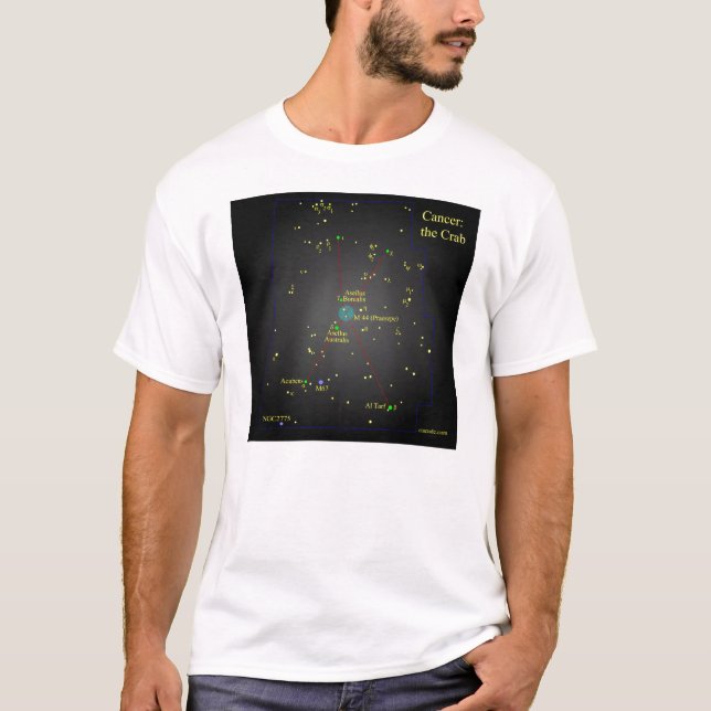 Camiseta Cáncer la constelación del cangrejo (Anverso)