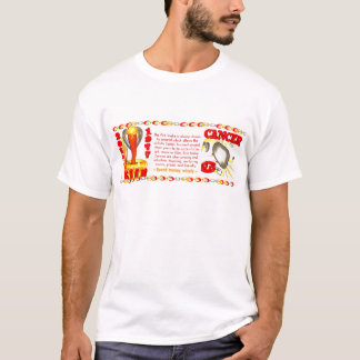 Camiseta Cáncer llevado zodiaco 1977 de la serpiente del