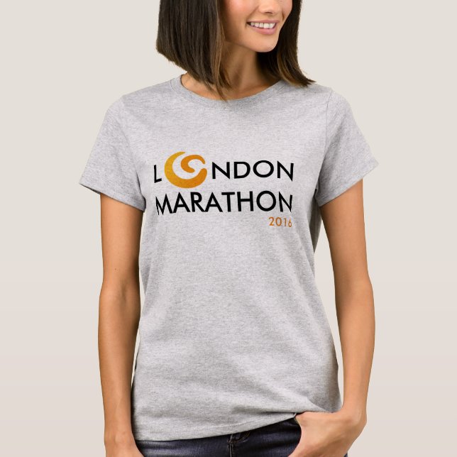 Camiseta Cáncer #LondonMarathon2016 del niño del mundo del (Anverso)