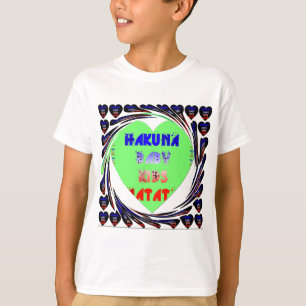 Camiseta Cáncer Luminoso Hakuna Matata Diseño para Niños