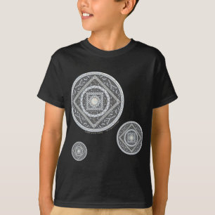 Camiseta Cáncer Mandala Niños y Bebé Camisas Oscuras