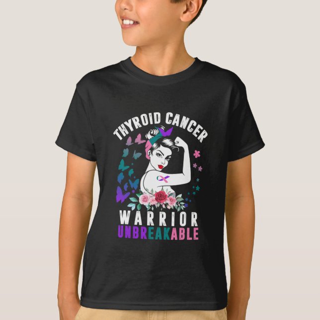 Camiseta Cáncer Mujer Guerrera Concienciación sobre la cint (Anverso)