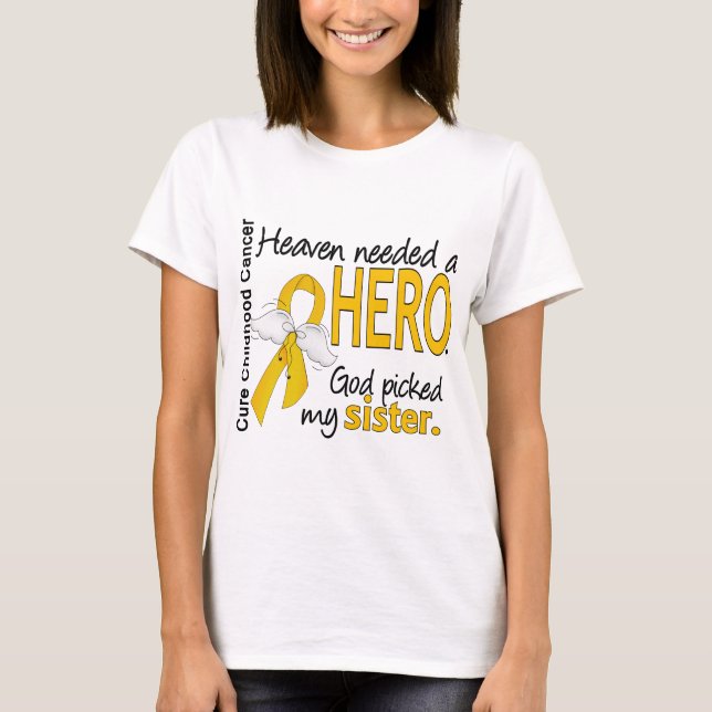 Camiseta Cáncer necesario de la niñez de la hermana del (Anverso)