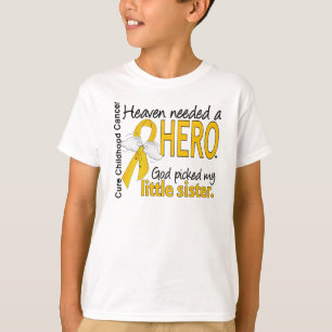 Camiseta Cáncer necesario de la niñez de la pequeña herm