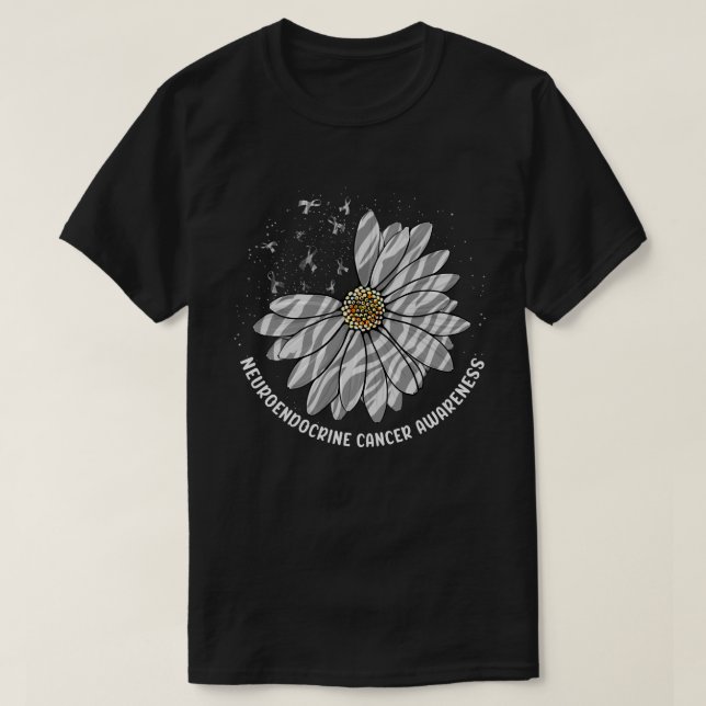 Camiseta Cáncer neuroendocrino de cebra de cebra de maripos (Diseño del anverso)