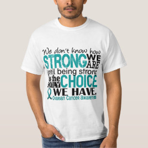 Camiseta Cáncer ovárico cómo es fuerte somos