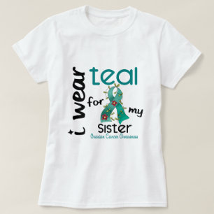 Camiseta Cáncer ovárico LLEVO el TRULLO PARA MI HERMANA 4