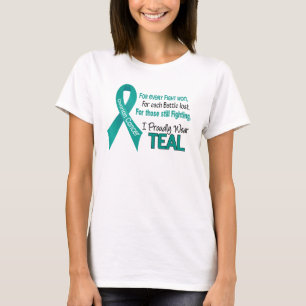 Camiseta Cáncer ovárico para cada ..... llevo orgulloso el