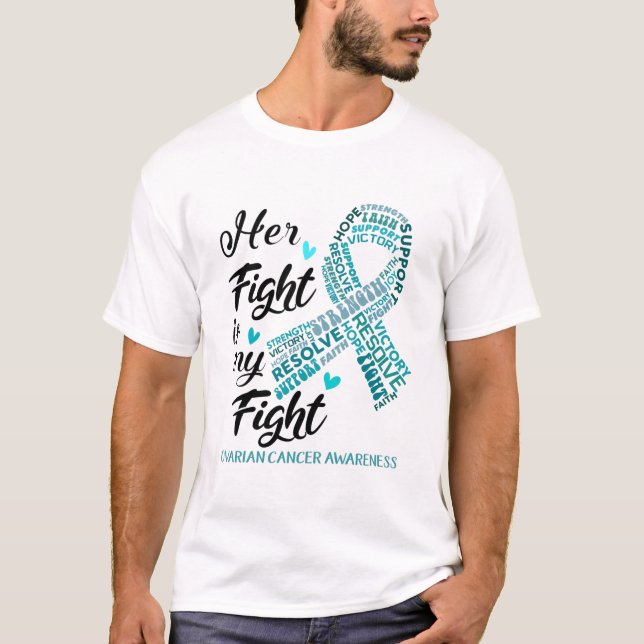 Camiseta Cáncer ovárico su lucha es nuestra lucha (Anverso)