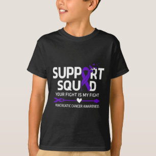 Camiseta Cáncer Pancreático Apoyo Escuadrón Cáncer Pancreát