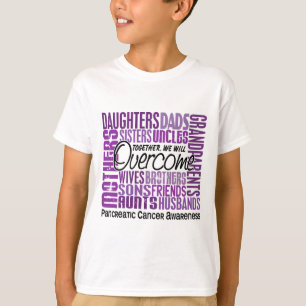 Camiseta Cáncer pancreático cuadrado de la familia