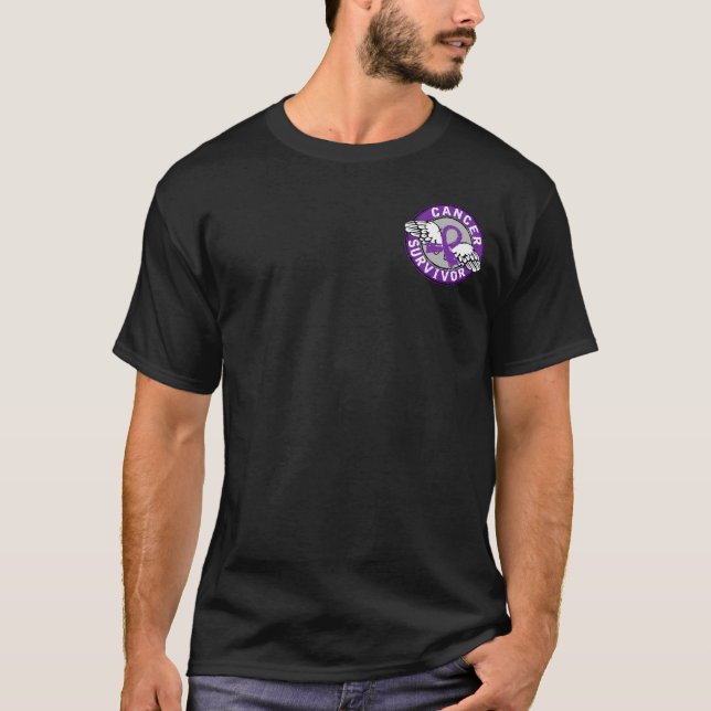 Camiseta Cáncer pancreático del superviviente 14 (Anverso)