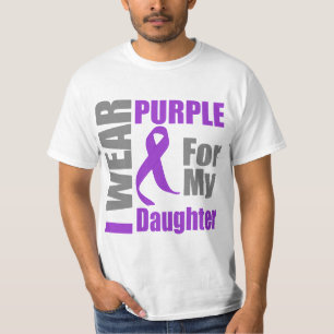 Camiseta Cáncer pancreático llevo a la hija púrpura de l