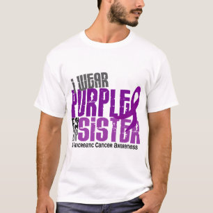 Camiseta Cáncer pancreático llevo la púrpura para mi