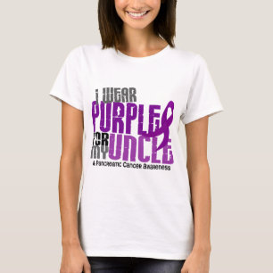 Camiseta Cáncer pancreático llevo la púrpura para mi tí