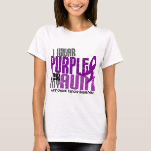 Camiseta Cáncer pancreático llevo la púrpura para mi tí