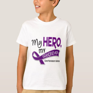 Camiseta Cáncer pancreático MI HÉROE MI ABUELO 42