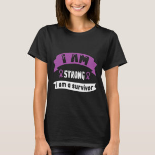 Camiseta Cáncer Pancreático Soy Fuerte Soy Sobreviviente 1