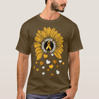 Camiseta Cáncer pediátrico Cáncer de la niñez del girasol a