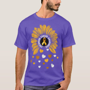 Camiseta Cáncer pediátrico Cáncer de la niñez del girasol a