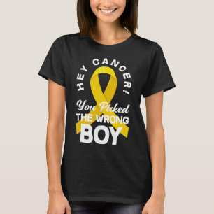 Camiseta Cáncer que cogiste el cáncer infantil de niño equi
