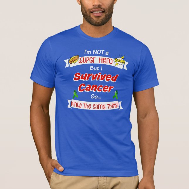 Camiseta Cáncer sobrevivido - superhéroe (Anverso)