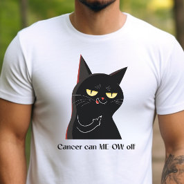 Camiseta Cáncer sobreviviente de gatos enojados Camisa, des