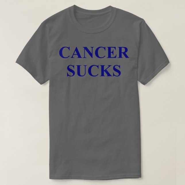 CAMISETA CÁNCER SUCKS (Diseño del anverso)