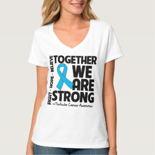 Camiseta Cáncer testicular juntos somos v2 fuertes