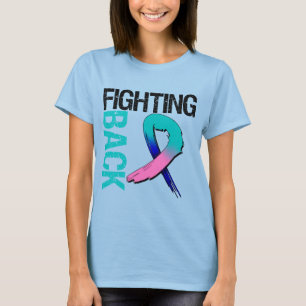 Camiseta Cáncer tiroideo luchando contra el cáncer