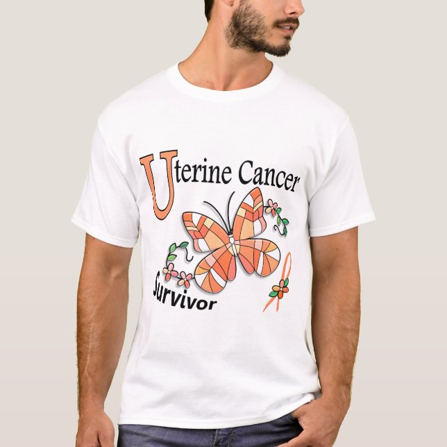 Camiseta Cáncer uterino del superviviente 6 (Anverso)