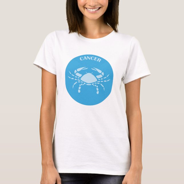 Camiseta Cancer, Zodiac Sign, Horoscope, Astrology (Anverso)