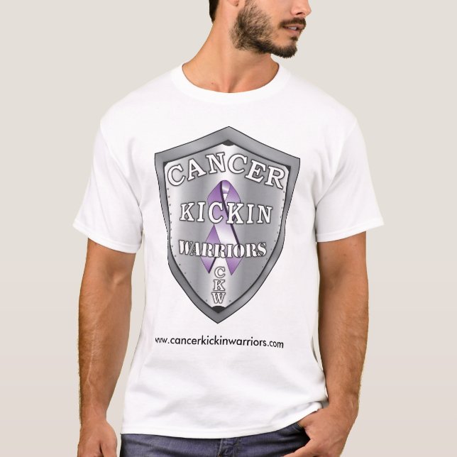 Camiseta Cancerkickinwarriors-logotipo-GRANDE, (Anverso)