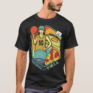 Camiseta cancha de baloncesto Pizza Psta Italiana Regalo de