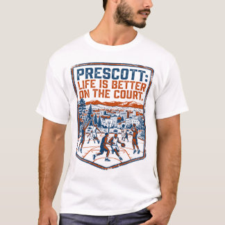 Camiseta Cancha de Baloncesto Prescott Arizona Mountain Vie