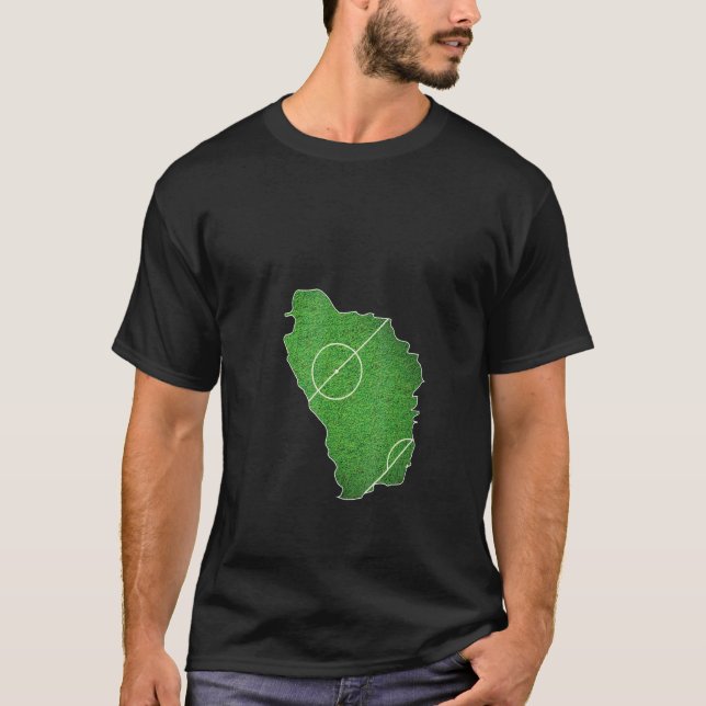 Camiseta Cancha de fútbol de Dominica (Anverso)