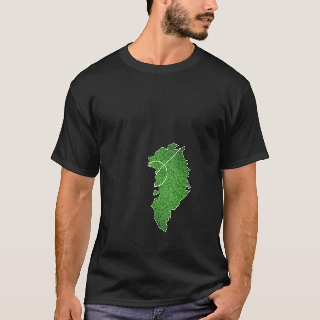 Camiseta Cancha de fútbol de Groenlandia (Anverso)