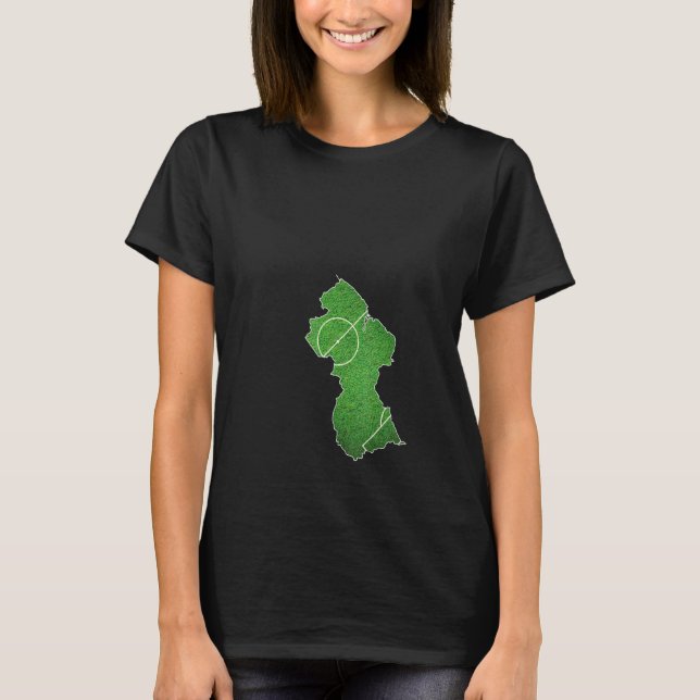 Camiseta Cancha de fútbol de Guyana (Anverso)