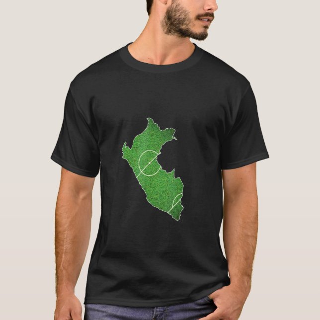 Camiseta Cancha de fútbol de Perú (Anverso)