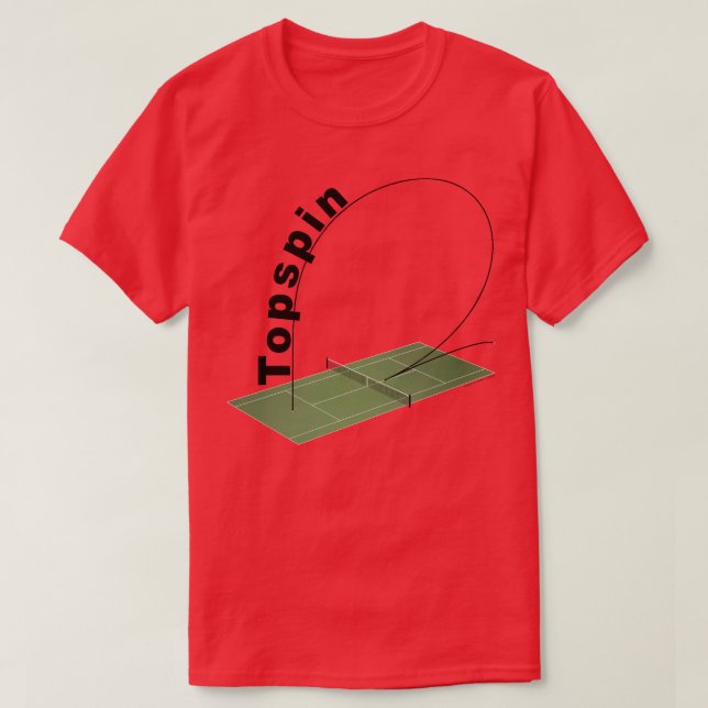 Camiseta Cancha de tenis con topspin (Diseño del anverso)