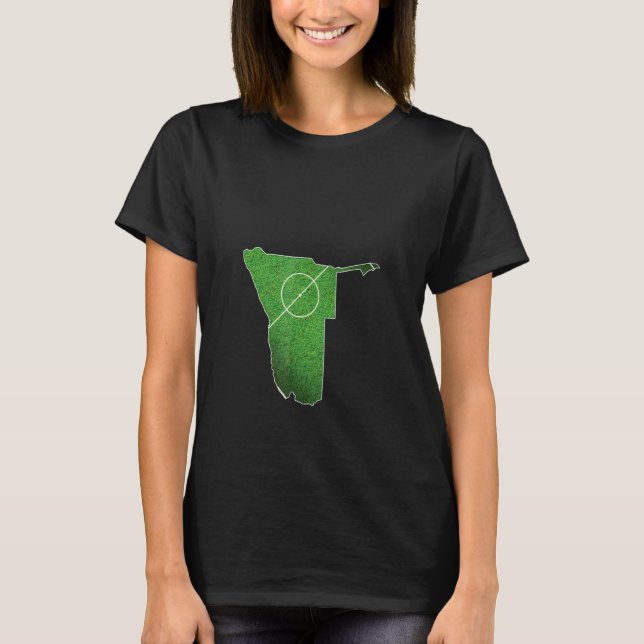 Camiseta Canchas de fútbol de Namibia (Anverso)