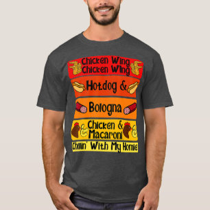 Camiseta Canción Bologna de la canción de la ave de pollo